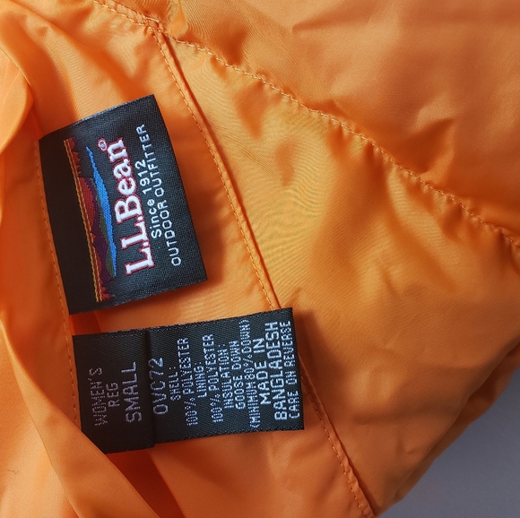 LL Bean Goose down puffer vest Reversible Sz S - Picture 3 of 14